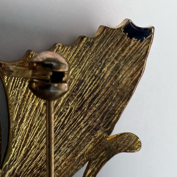Gorgeous Multicolored Enamel Rhinestone Butterfly Brooch - Picture 10 of 14